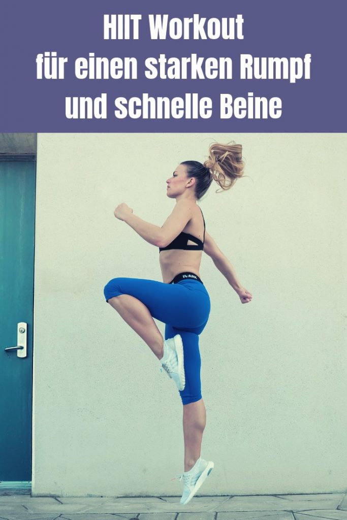 Mit diesem HIIT Workout bekommst du in kurzer Zeit einen starken Rumpf und schnelle Beine, ohne lange Zeit im Fitnessstudio zu verbringen.