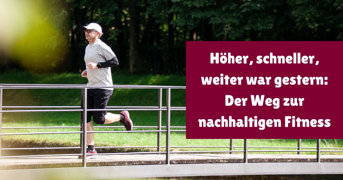 "Höher, schneller, weiter" - Ich sage, mach Schluss damit und zeige dir, wie du wirklich nachhaltig fit wirst.